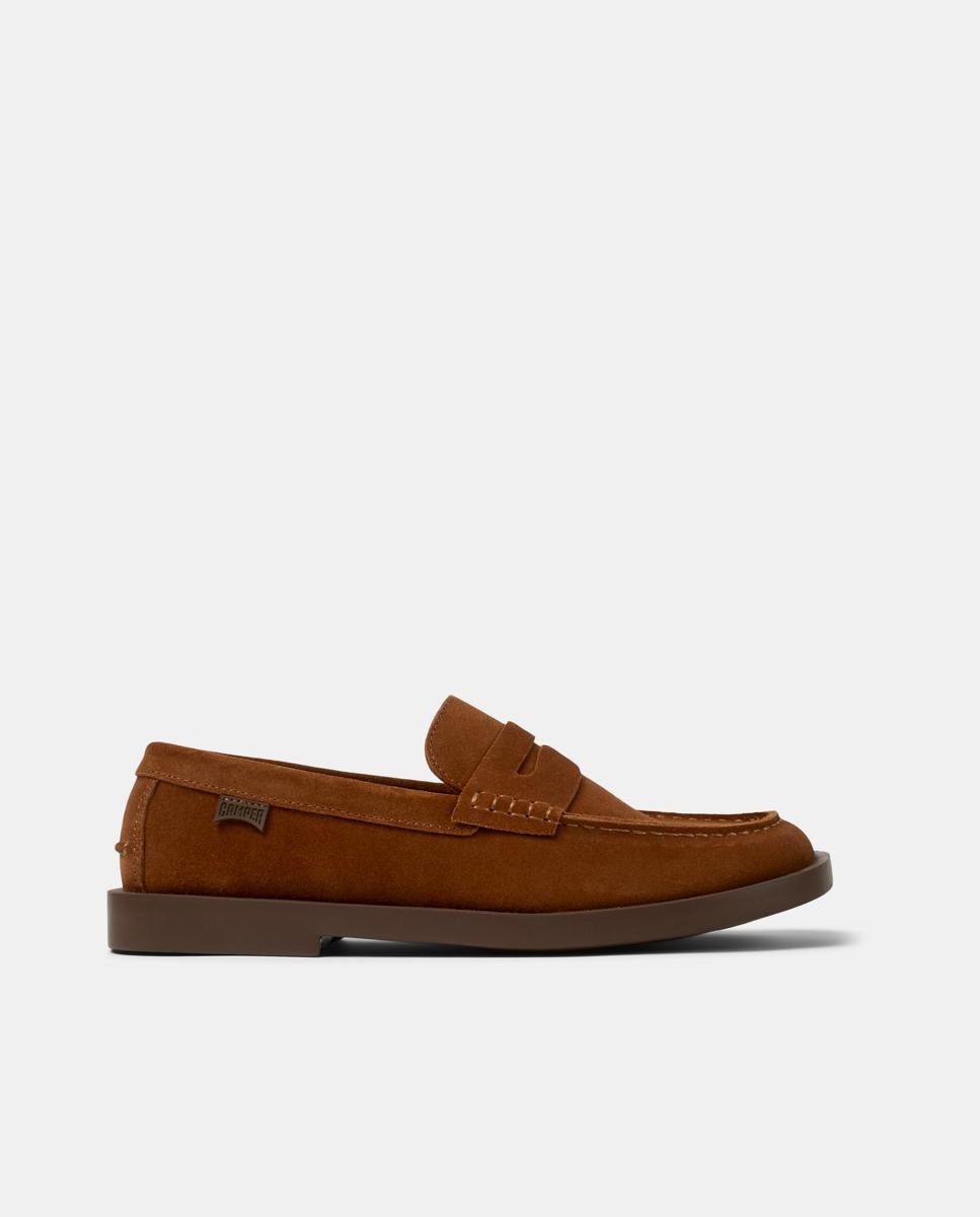Mocassins Don de Pele Castanho-1