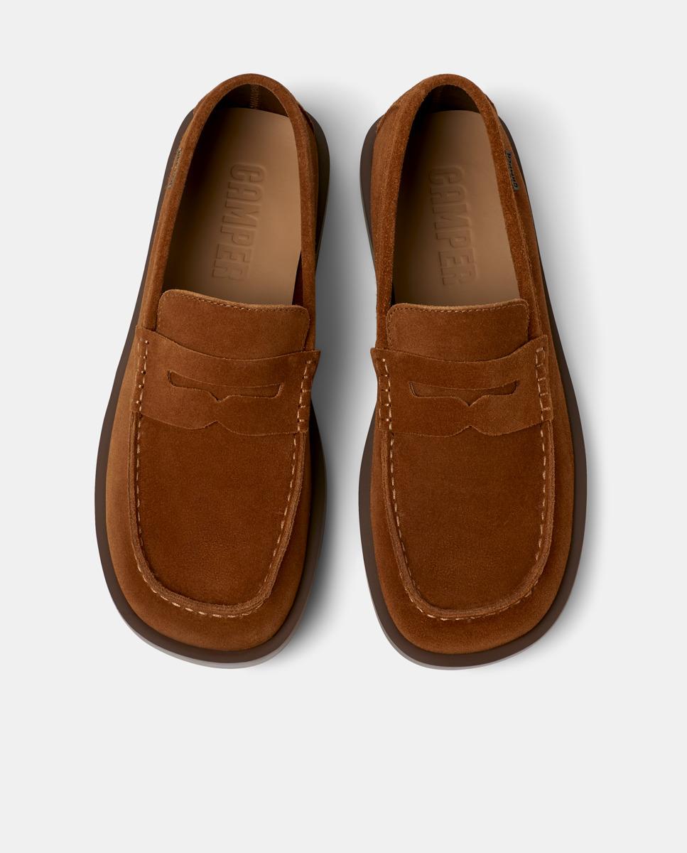 Mocassins Don de Pele Castanho-2