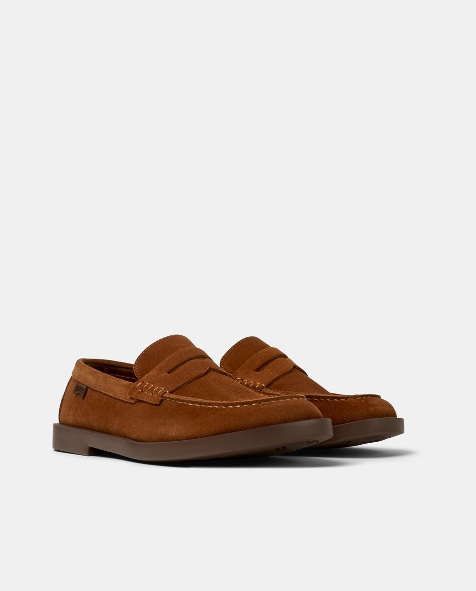 Mocassins Don de Pele Castanho-5