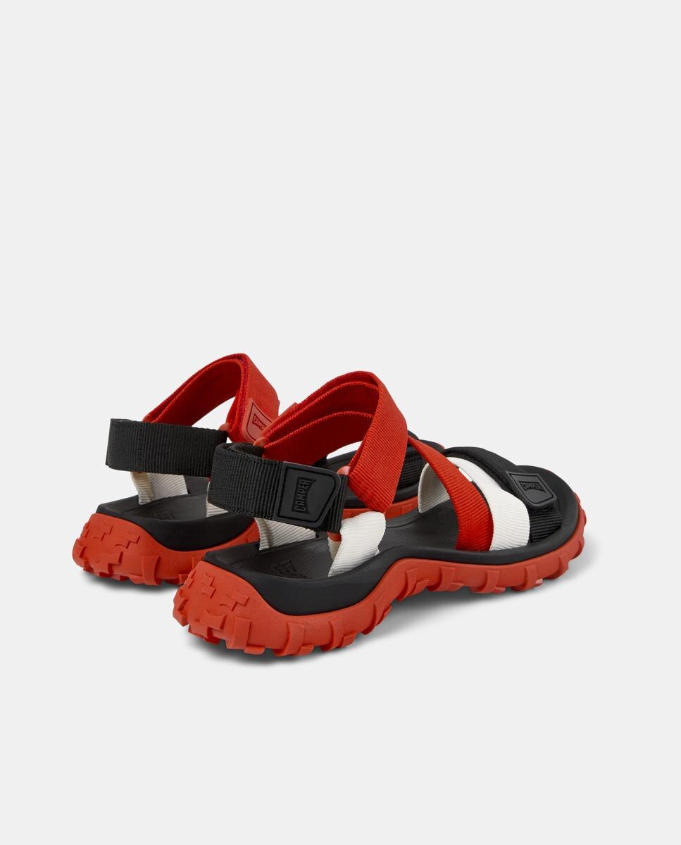 Sandálias Drift Trail com Velcro Preto / Vermelho / Branco-4