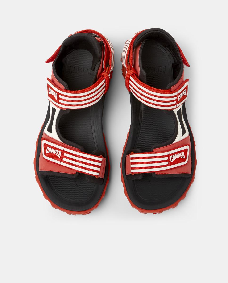 Sandálias Drift Trail com Velcro Vermelho / Preto-2