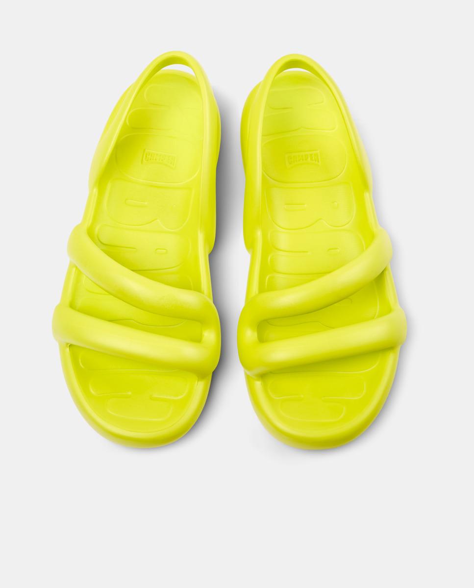 Sandálias Kobarah Flat Amarelo-flúor-2