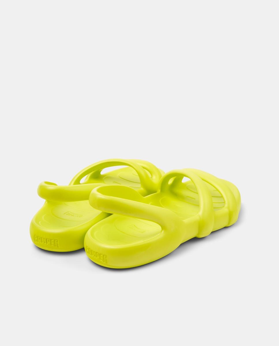 Sandálias Kobarah Flat Amarelo-flúor-3