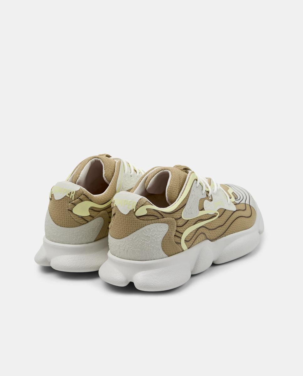 Sapatilhas Desportivas Karst com Atacadores Bege / Branco-3