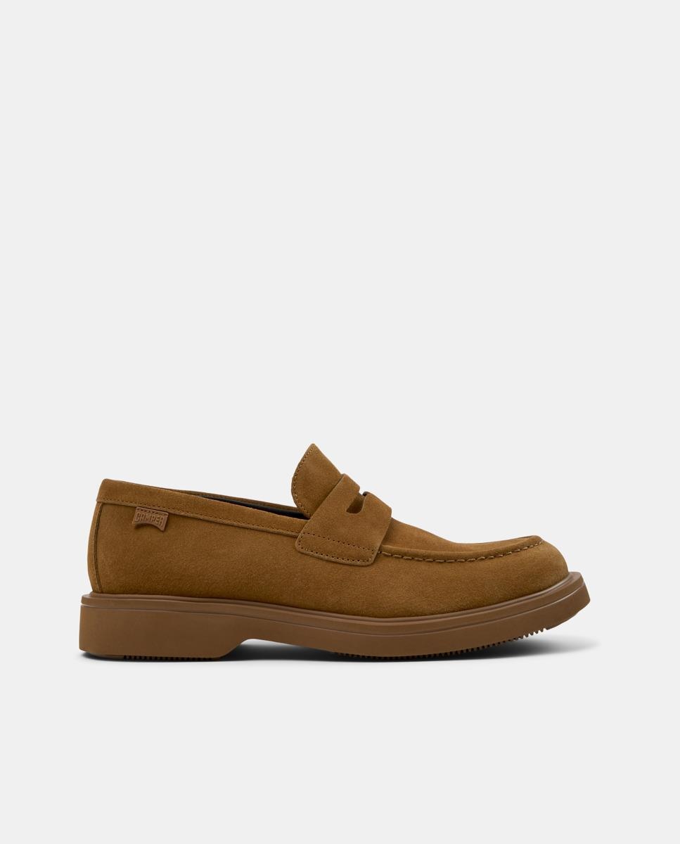 Mocassins Norman com Biqueira Redonda Castanho-1