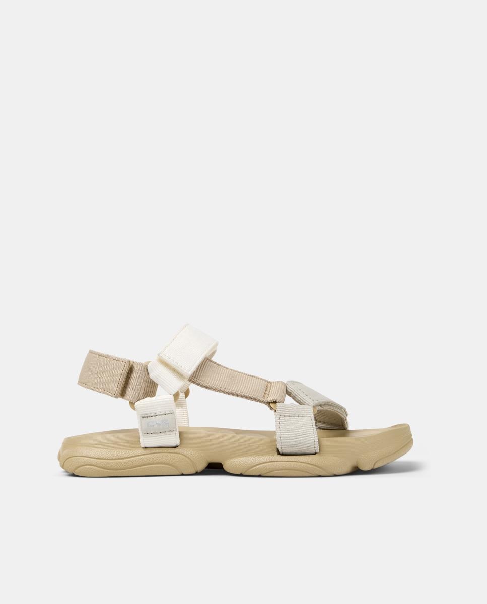 Sandálias Karst com Velcro Bege-1
