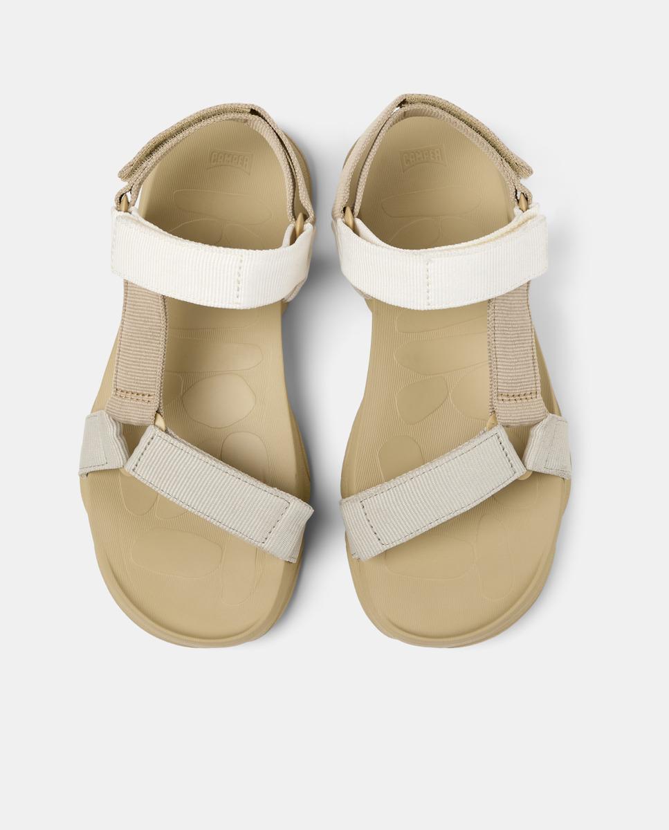 Sandálias Karst com Velcro Bege-2