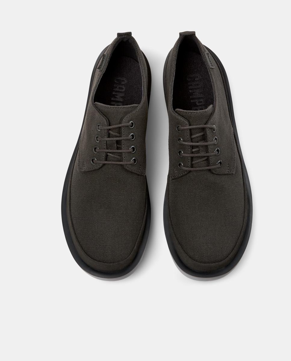 Sapatos de Cordões Wagon com Atacadores Cinzento-escuro-2