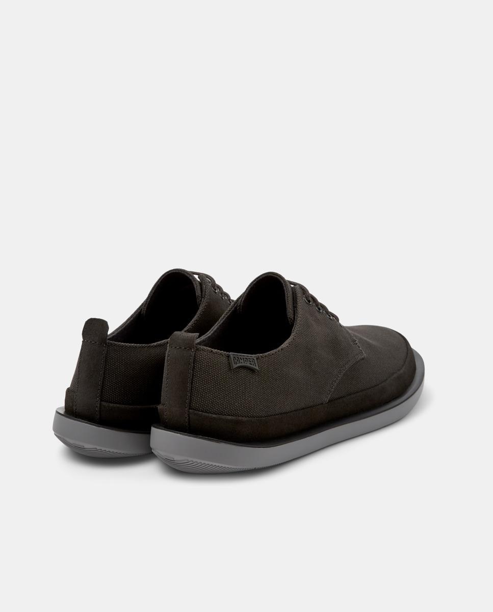 Sapatos de Cordões Wagon com Atacadores Cinzento-escuro-3