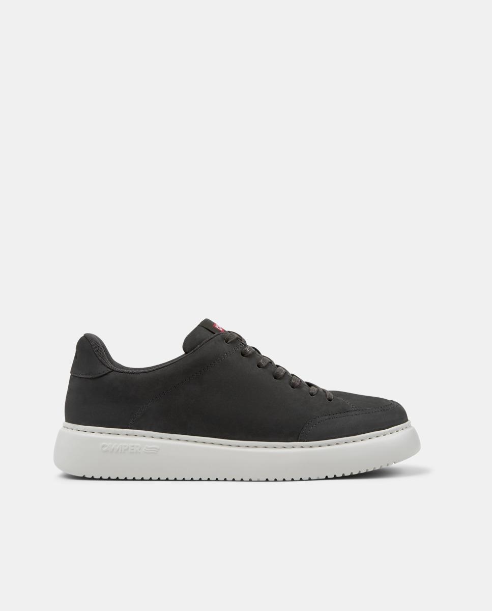 Sapatilhas Retro Runner K21 de Pele Preto-1