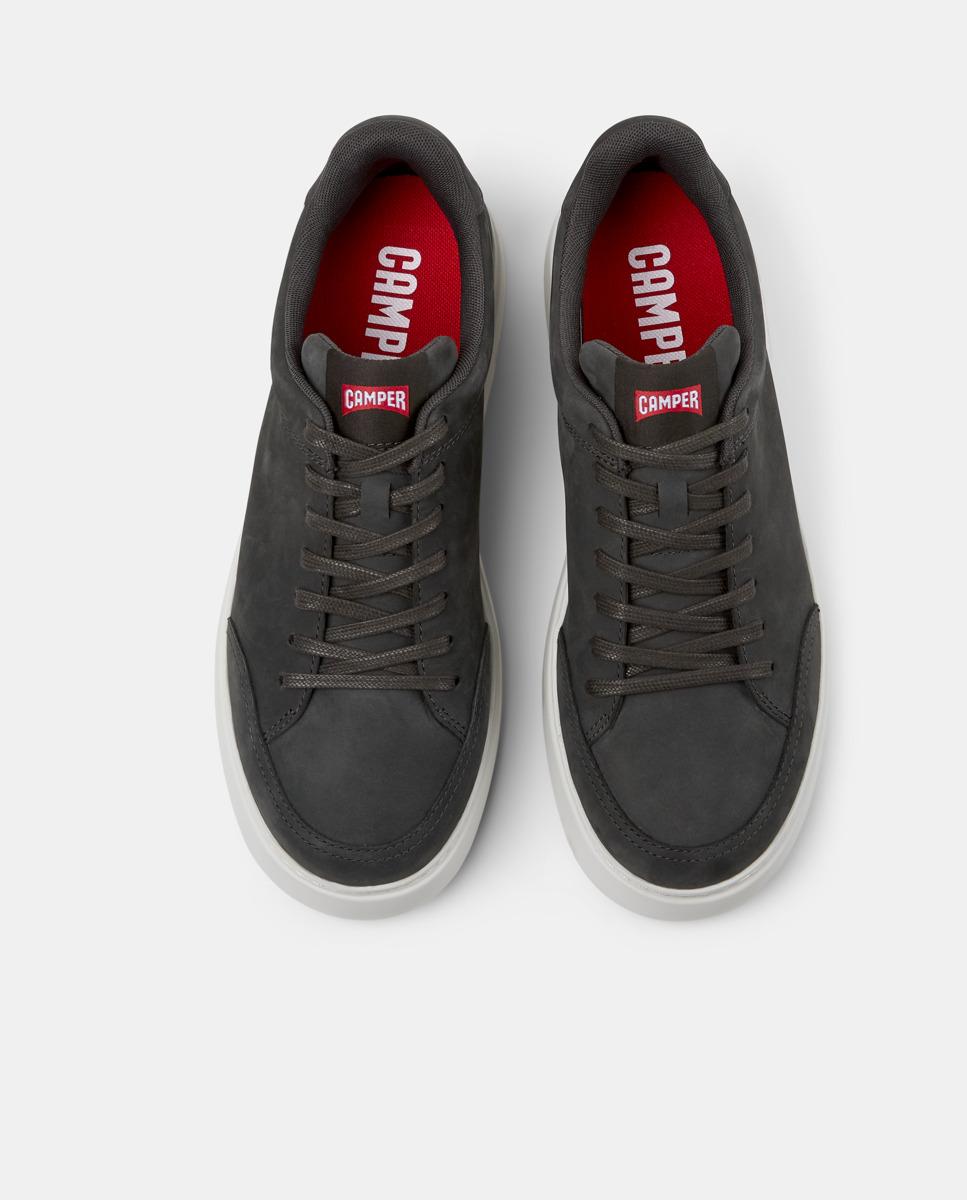 Sapatilhas Retro Runner K21 de Pele Preto-2