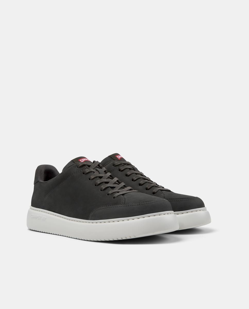 Sapatilhas Retro Runner K21 de Pele Preto-5
