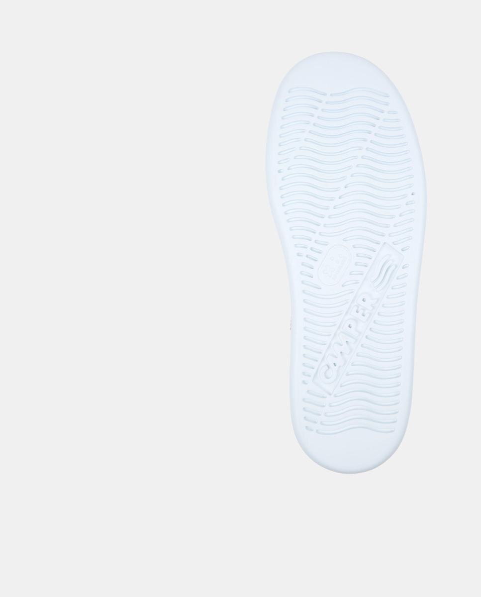Sapatilhas de Pele Runner Four com Atacadores Branco-4
