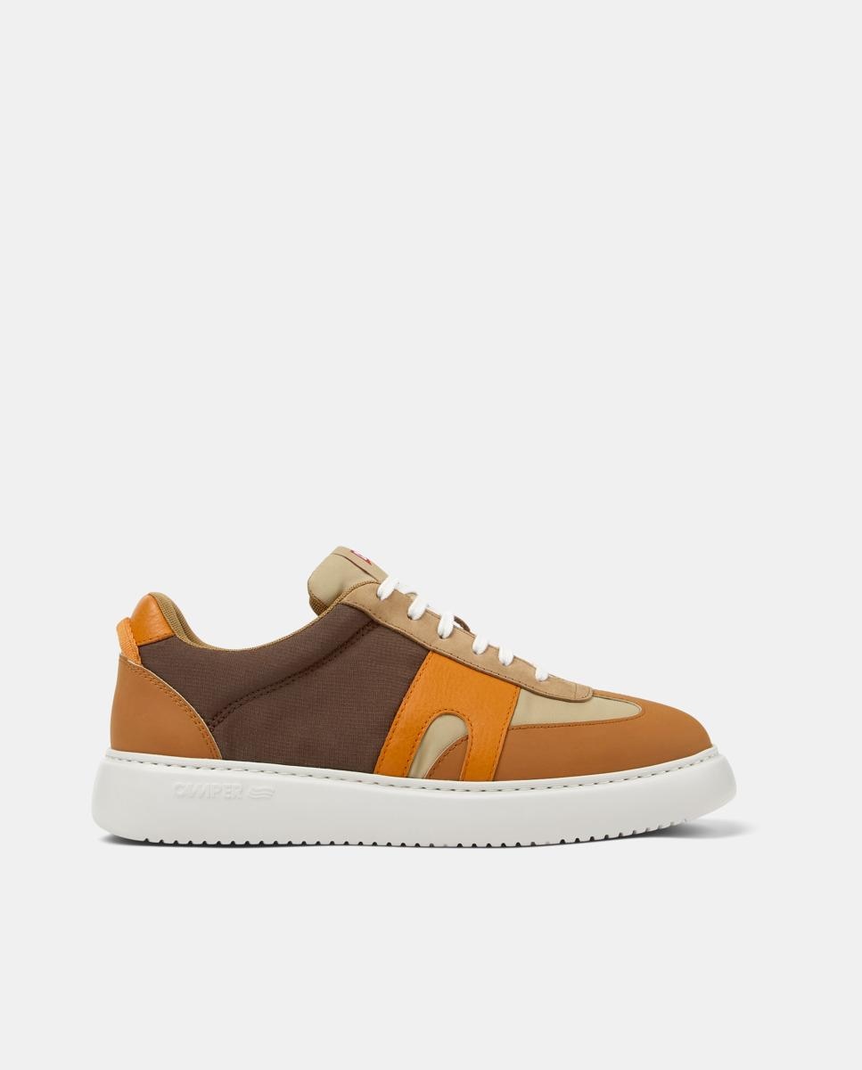 Sapatilhas Desportivas Runner K21 com Atacadores Bege / Castanho-1