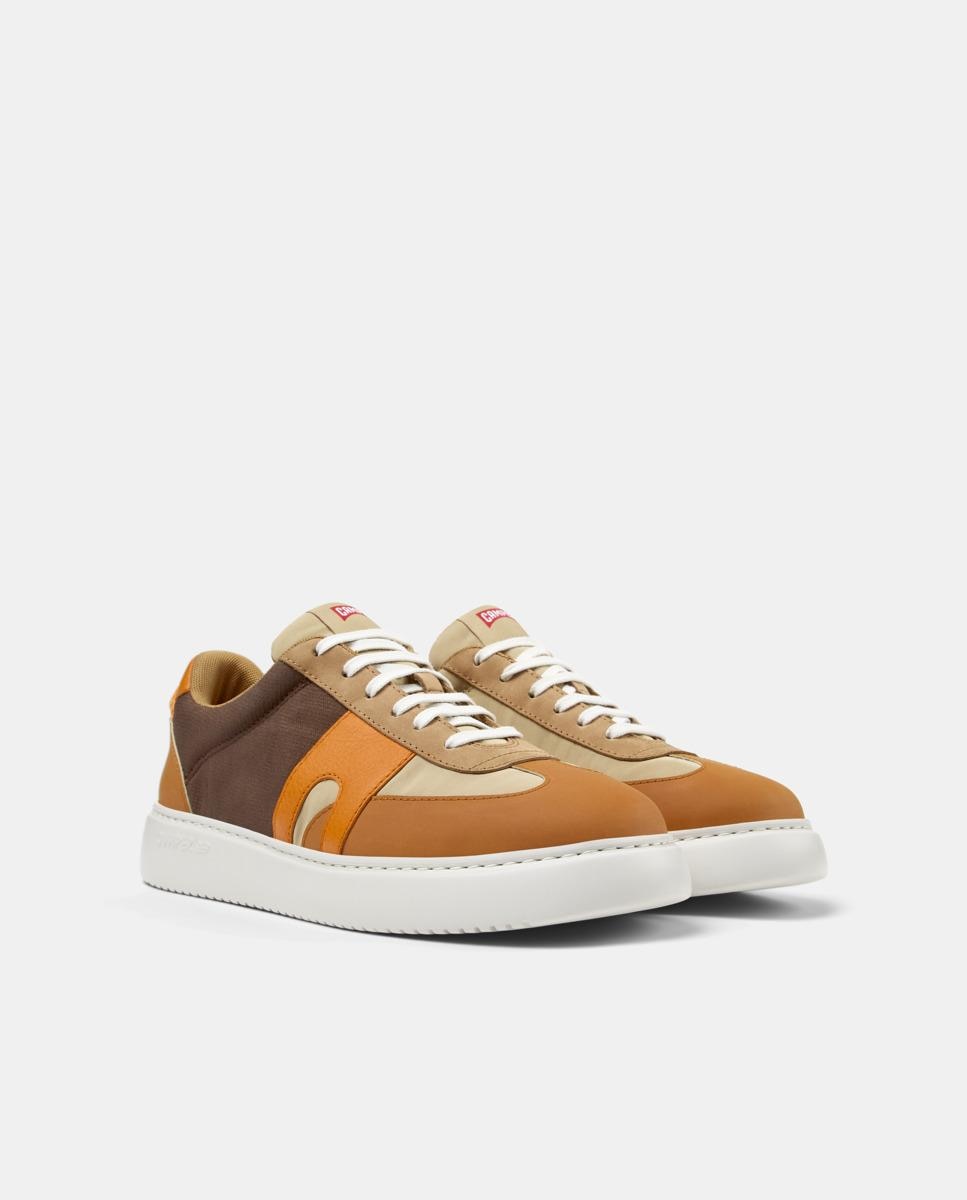 Sapatilhas Desportivas Runner K21 com Atacadores Bege / Castanho-5