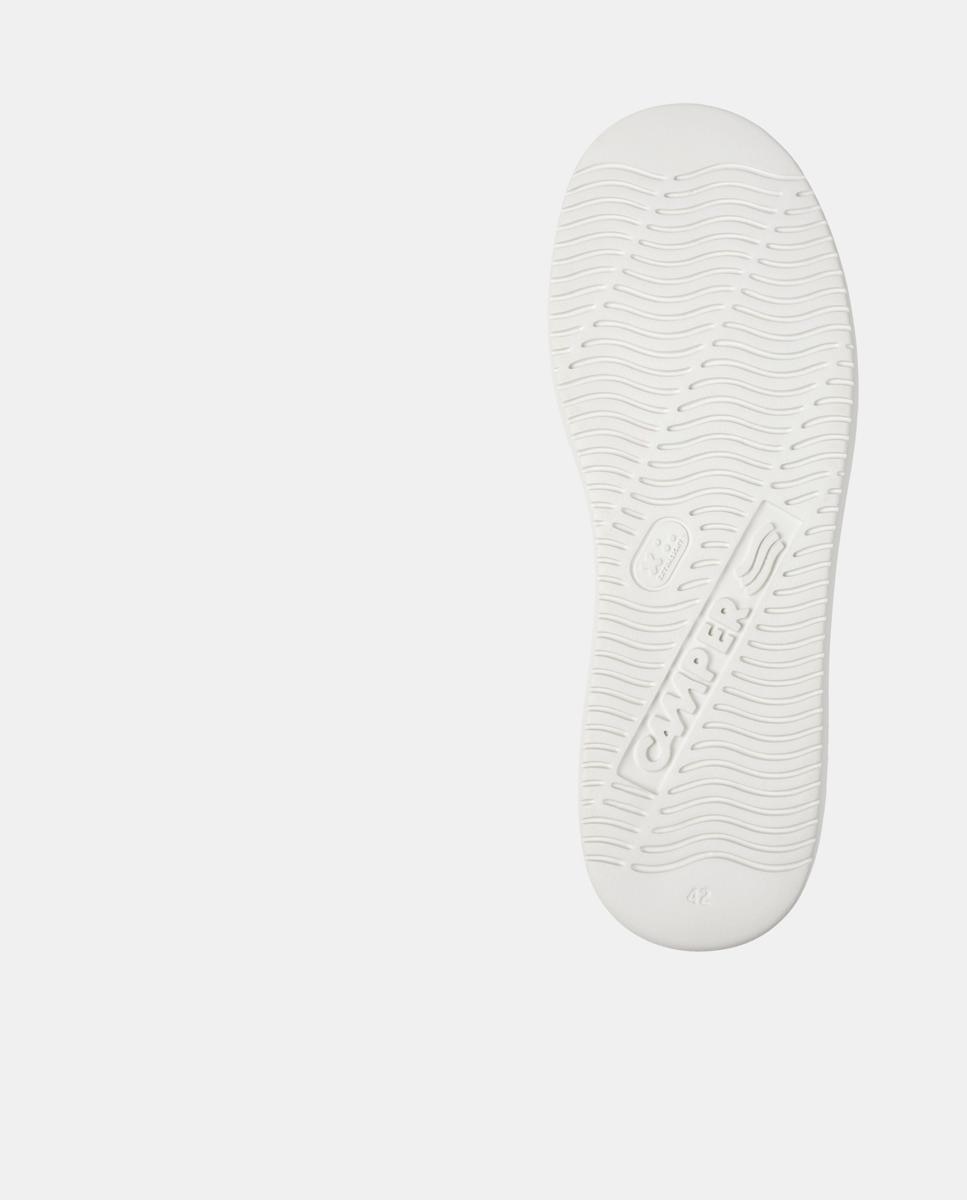 Sapatilhas de Pele Runner K21 Tipo Bota Branco/Amarelo-4