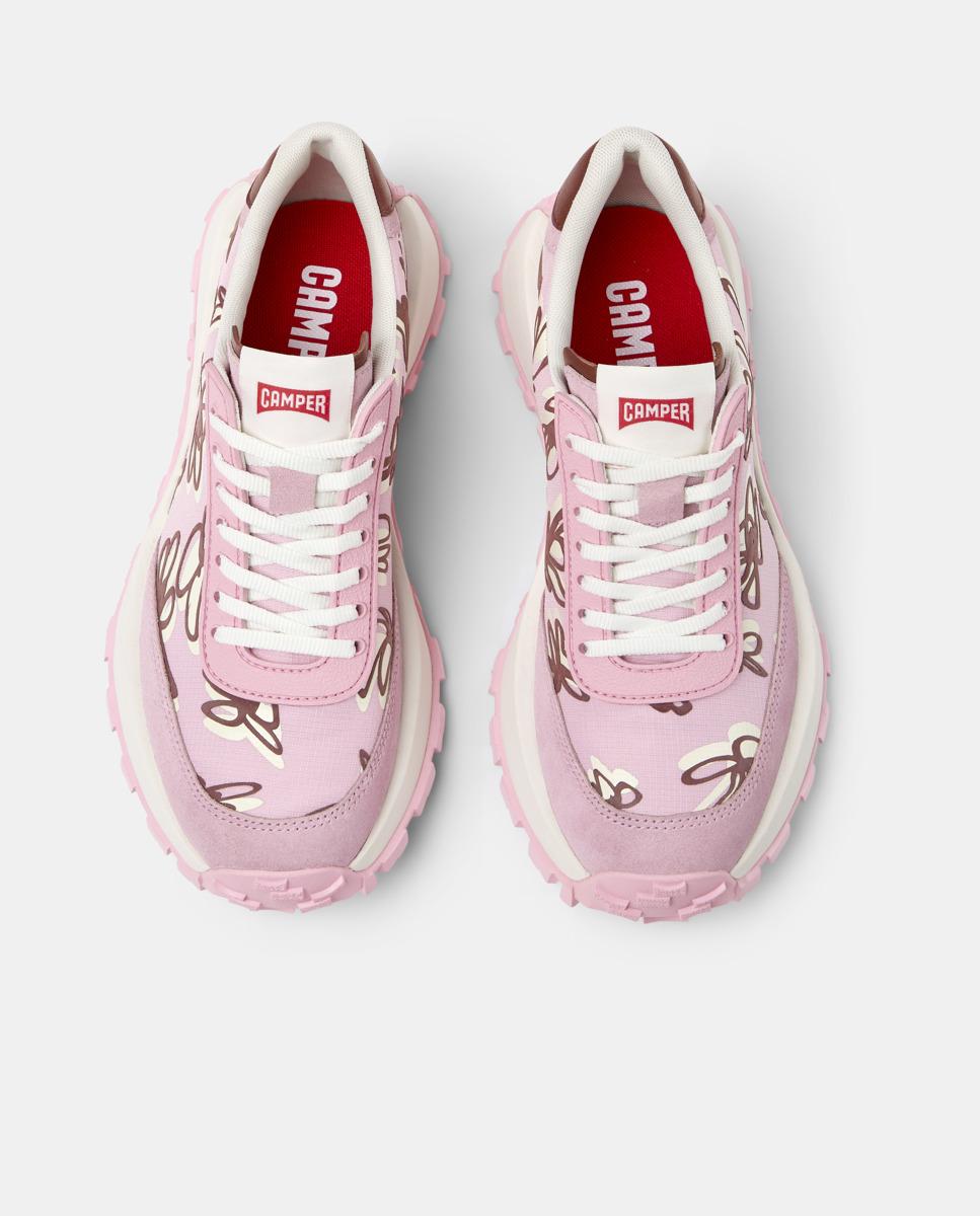 Sapatilhas Desportivas Drift Trail com Atacadores Rosa/Chocolate-2