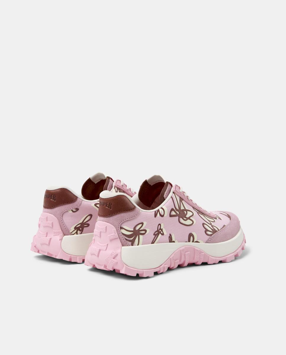 Sapatilhas Desportivas Drift Trail com Atacadores Rosa/Chocolate-3