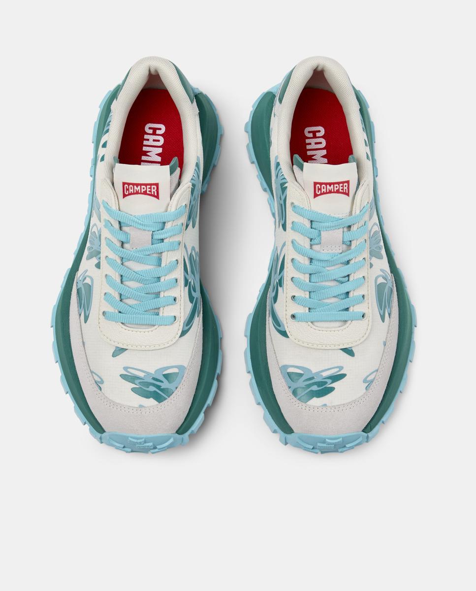 Sapatilhas Desportivas Drift Trail com Atacadores Branco / Turquesa-2