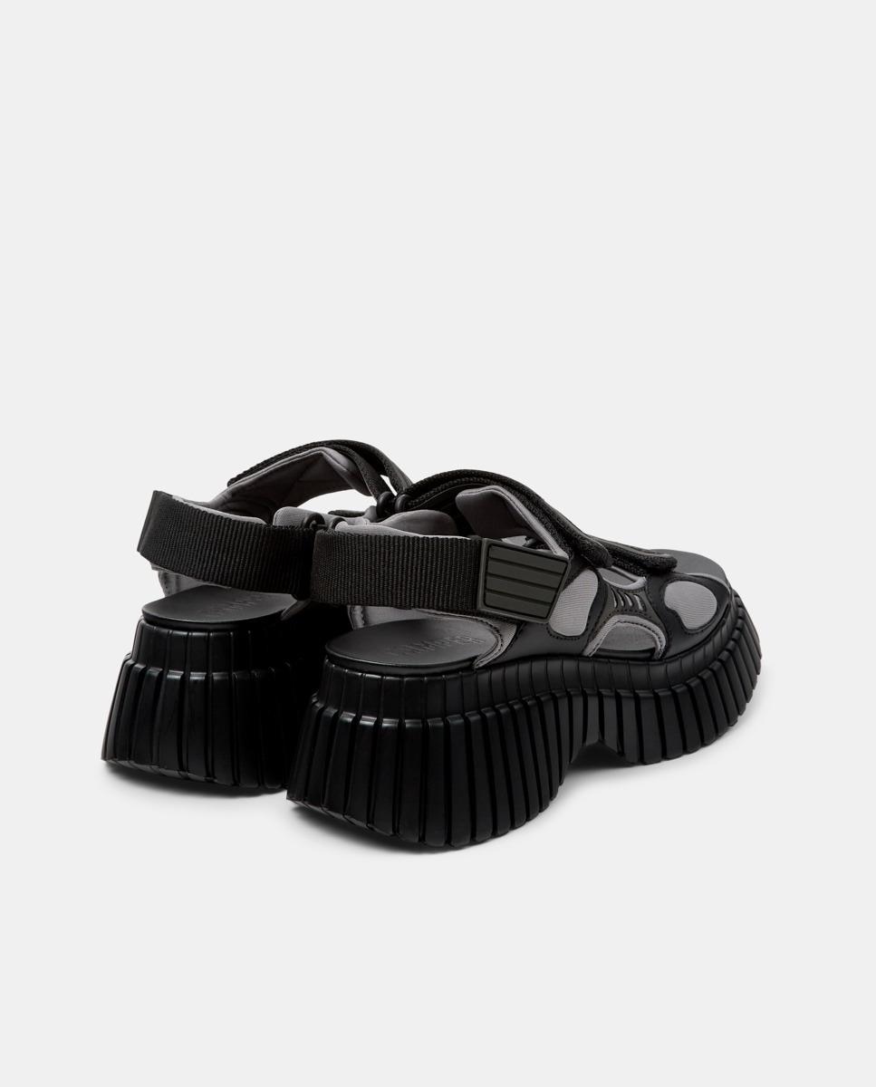 Sandálias de Plataforma Bcn de Pele Preto-3