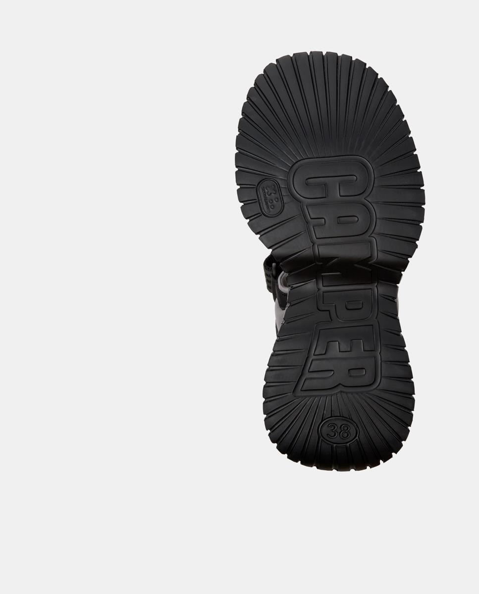 Sandálias de Plataforma Bcn de Pele Preto-4