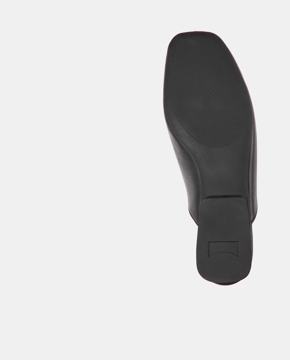 Mules Casi Myra Twins de Pele Preto-4