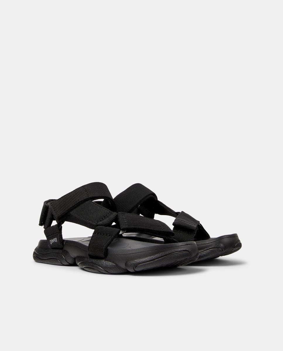 Sandálias Rasas Karst Sandal com Velcro Preto-5