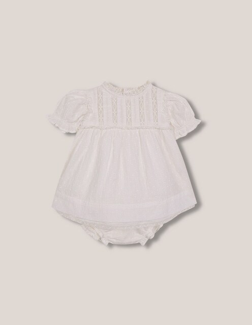 Imagem 0 de Vestido para Bebé com Renda e Cueca a Condizer