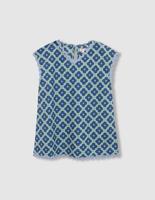 Imagem 0 de Vestido Infantil com Estampado Estilo Anos 60