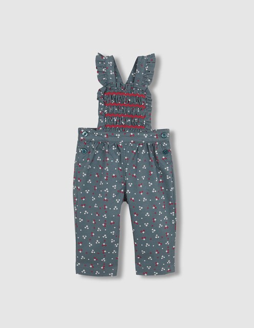 Imagem 0 de Peto de Bebé com Estampado Floral e Smock