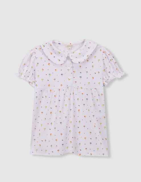 Imagem 0 de Pijama Infantil Estampado com Gola Bebé