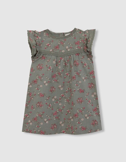 Imagem 0 de Vestido de Flores com Alças Bordadas