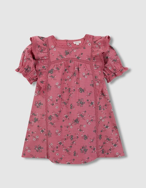 Imagem 0 de Vestido de Flores com Alças Bordadas
