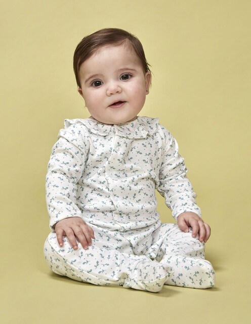 Imagem 0 de Pijama Babygrow de Bebé Estampado com Gola Folho