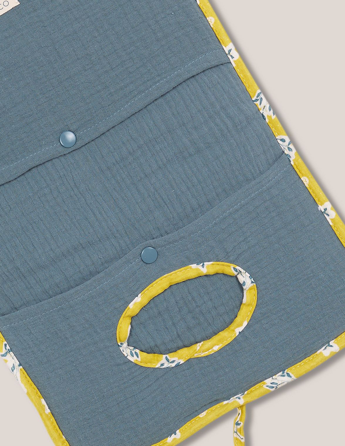 Bolsa de Bebé Porta Toalhitas Estampada em Amarelo Gocco Natural-3