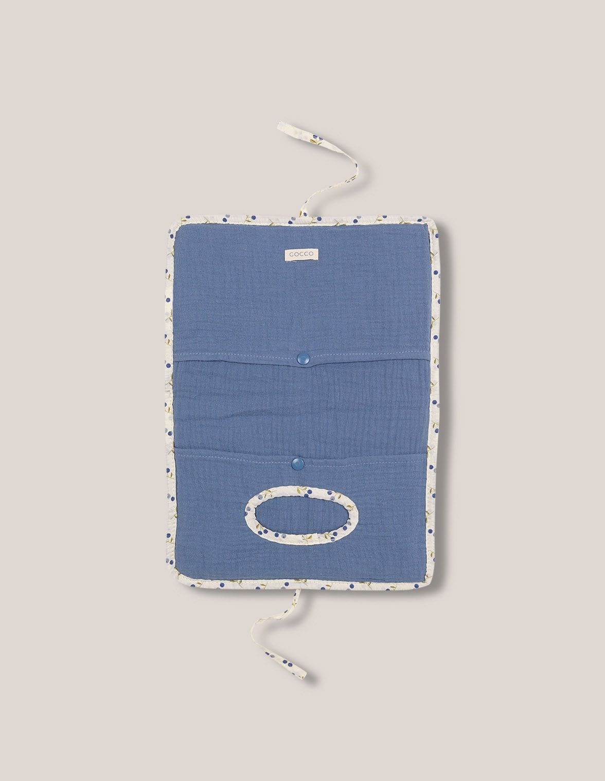 Bolsa de Bebé Porta Toalhitas Estampada em Cru Gocco Natural-2