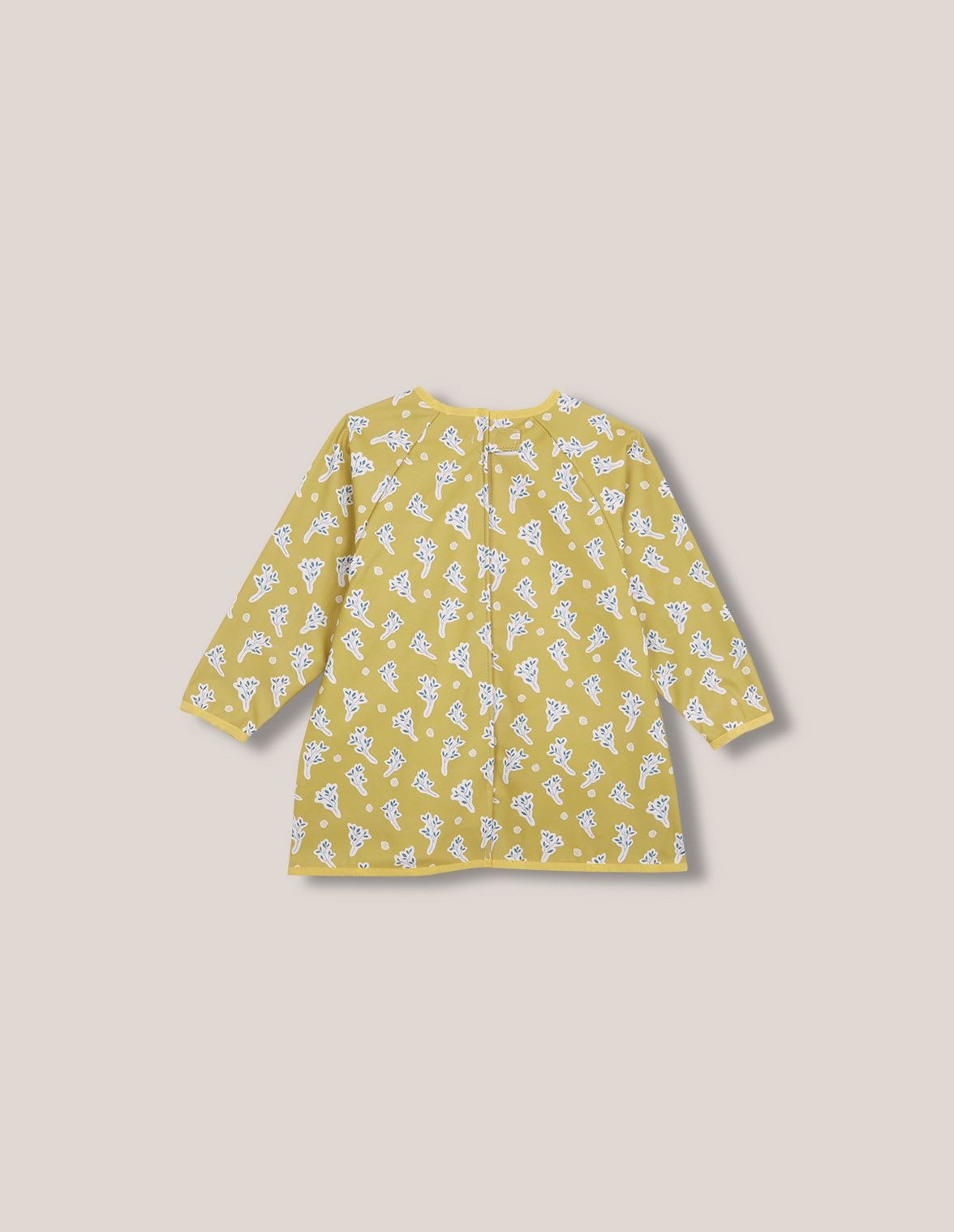Babete para Bebé com Mangas em Amarelo Gocco Natural-2