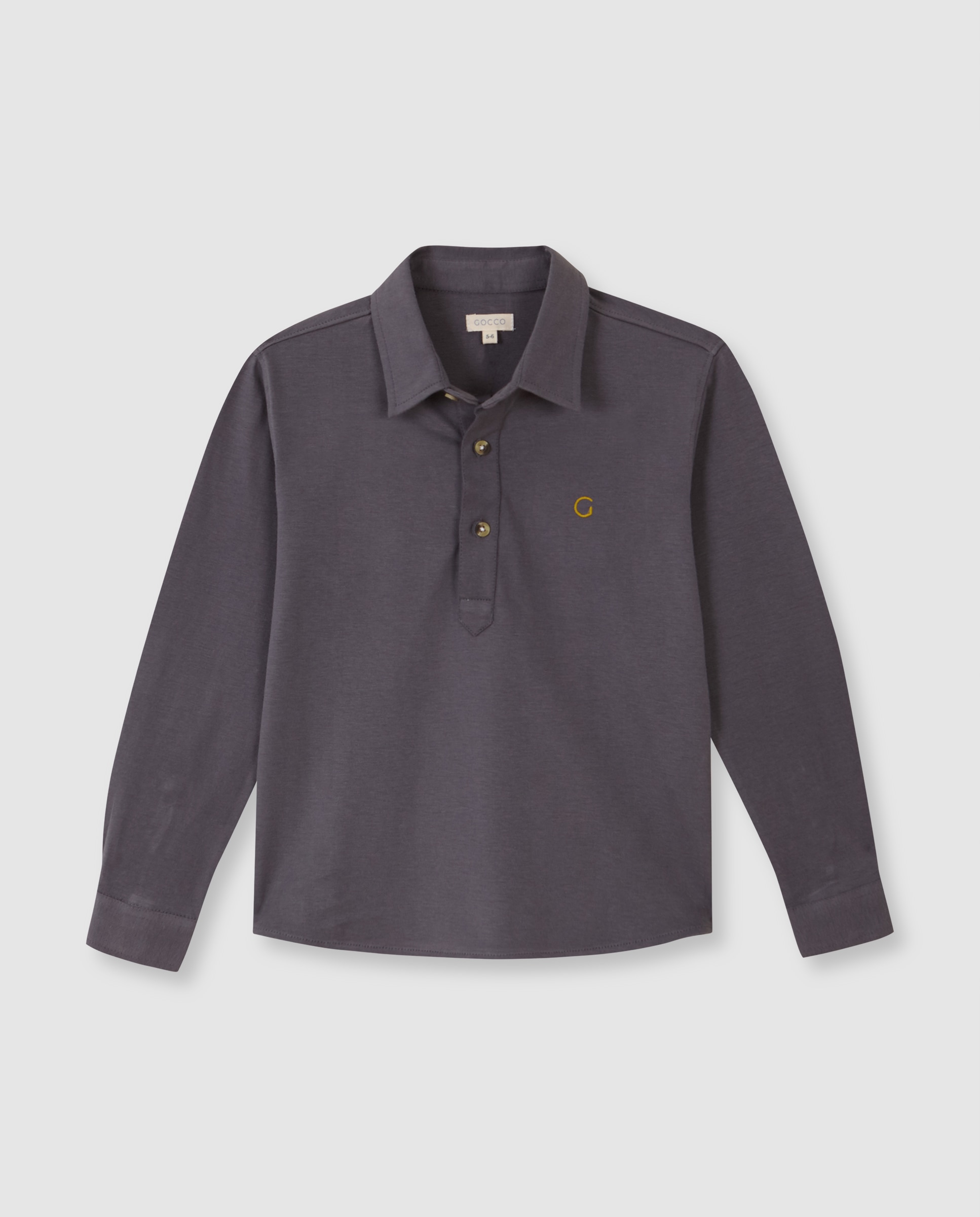 Imagem 0 de Camisa Polo Infantil em Azul-claro de Manga Comprida