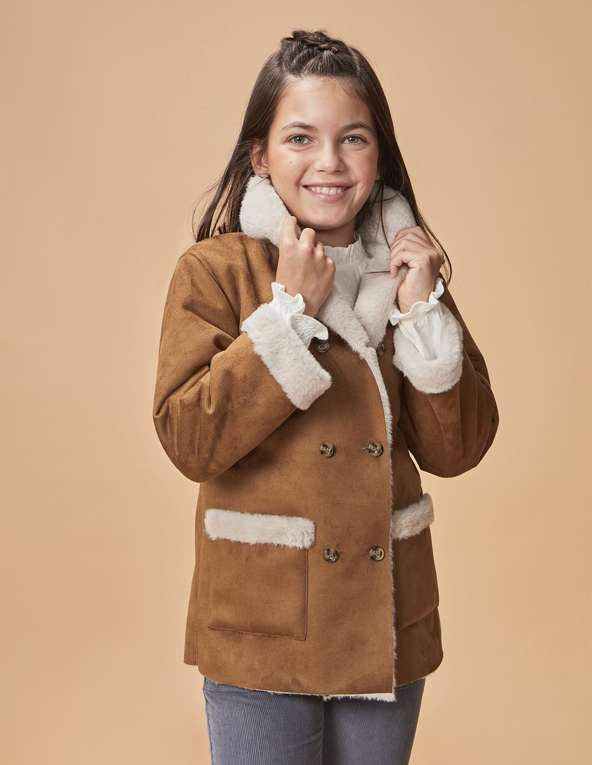 Imagem 0 de Sobretudo Infantil de Botões Duplos