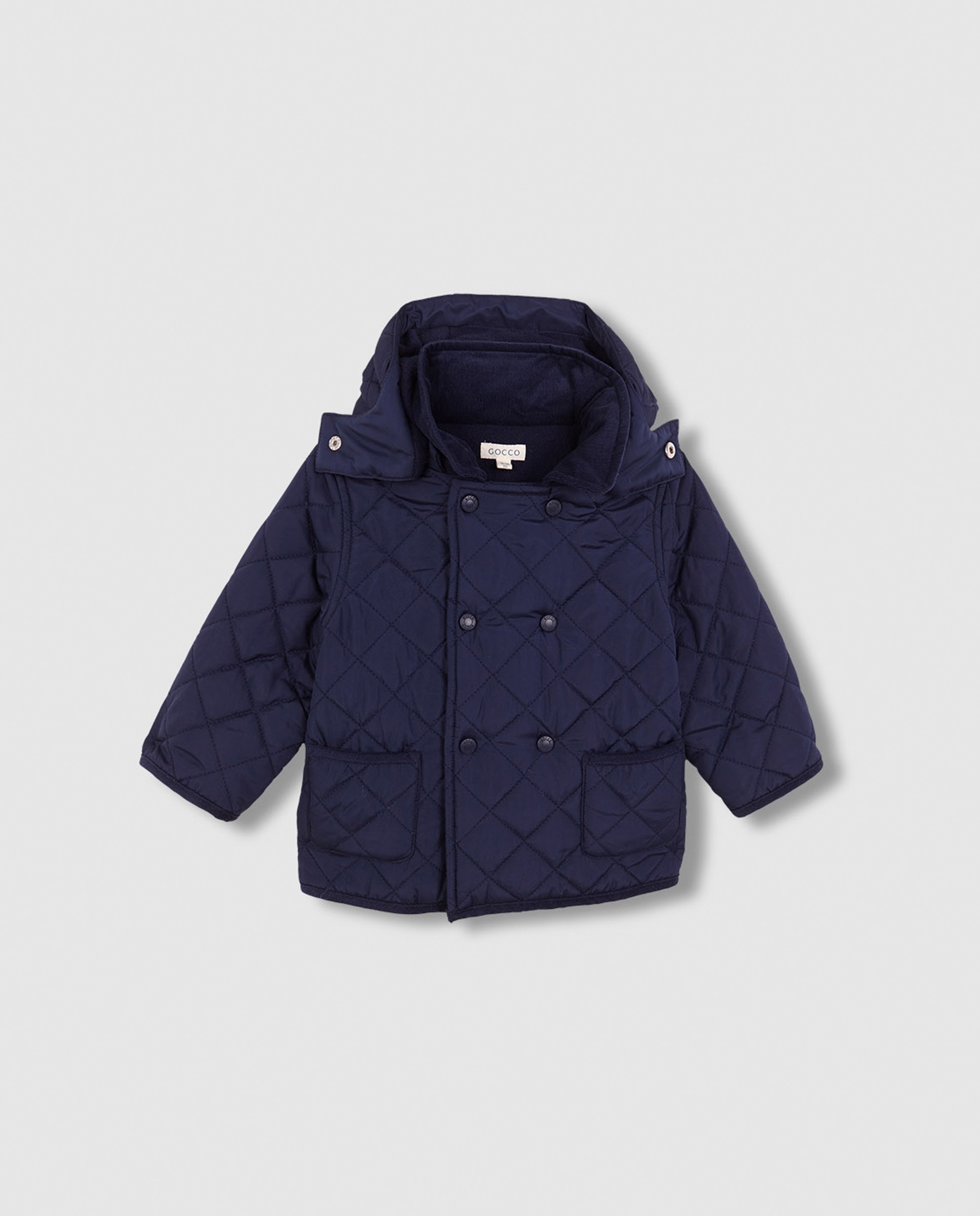 Imagem 0 de Sobretudo Husky para Bebé em Azul com Capuz