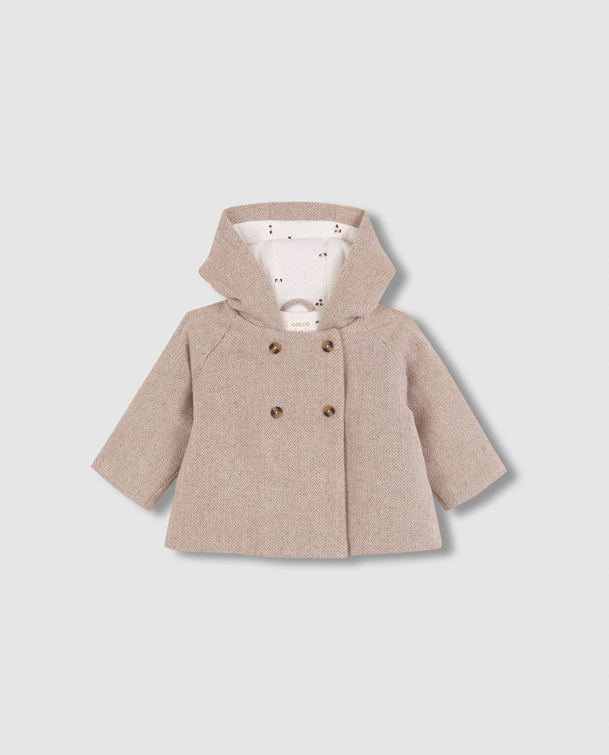Imagem 0 de Sobretudo para Bebé de Espiga com Capuz