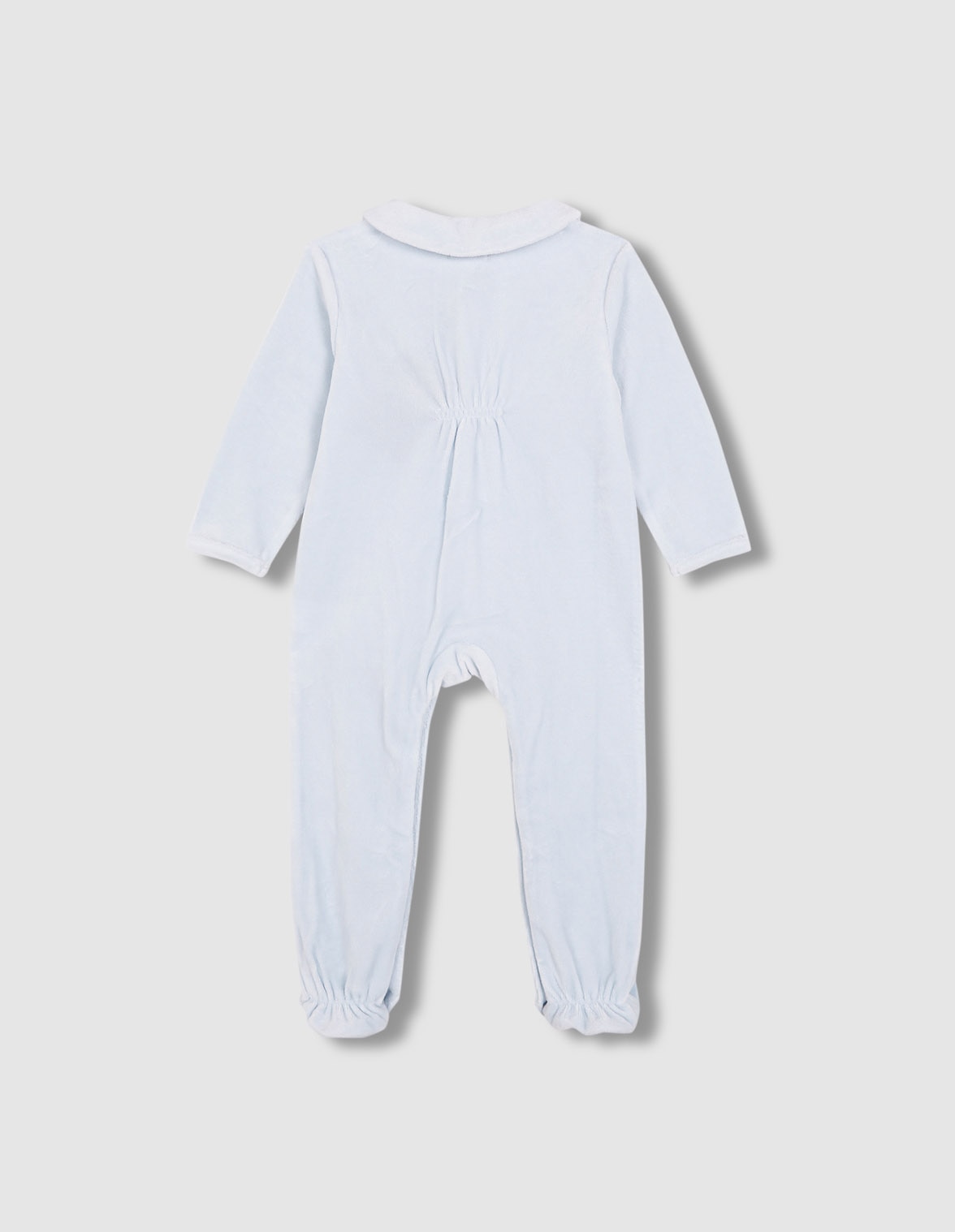Pijama de Bebé de Velour Azul-2