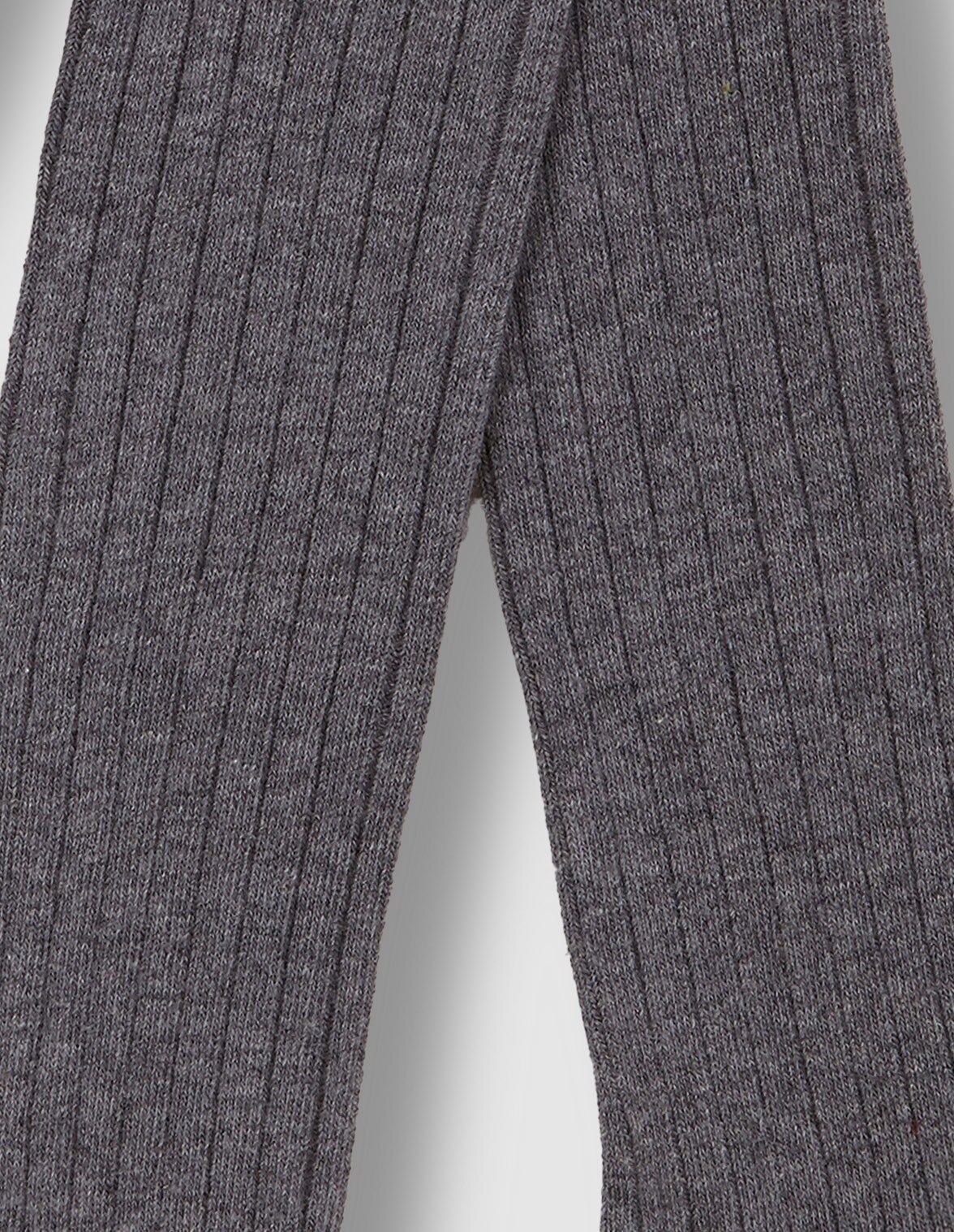 Collants Básicos de Canelado Cinzento-2