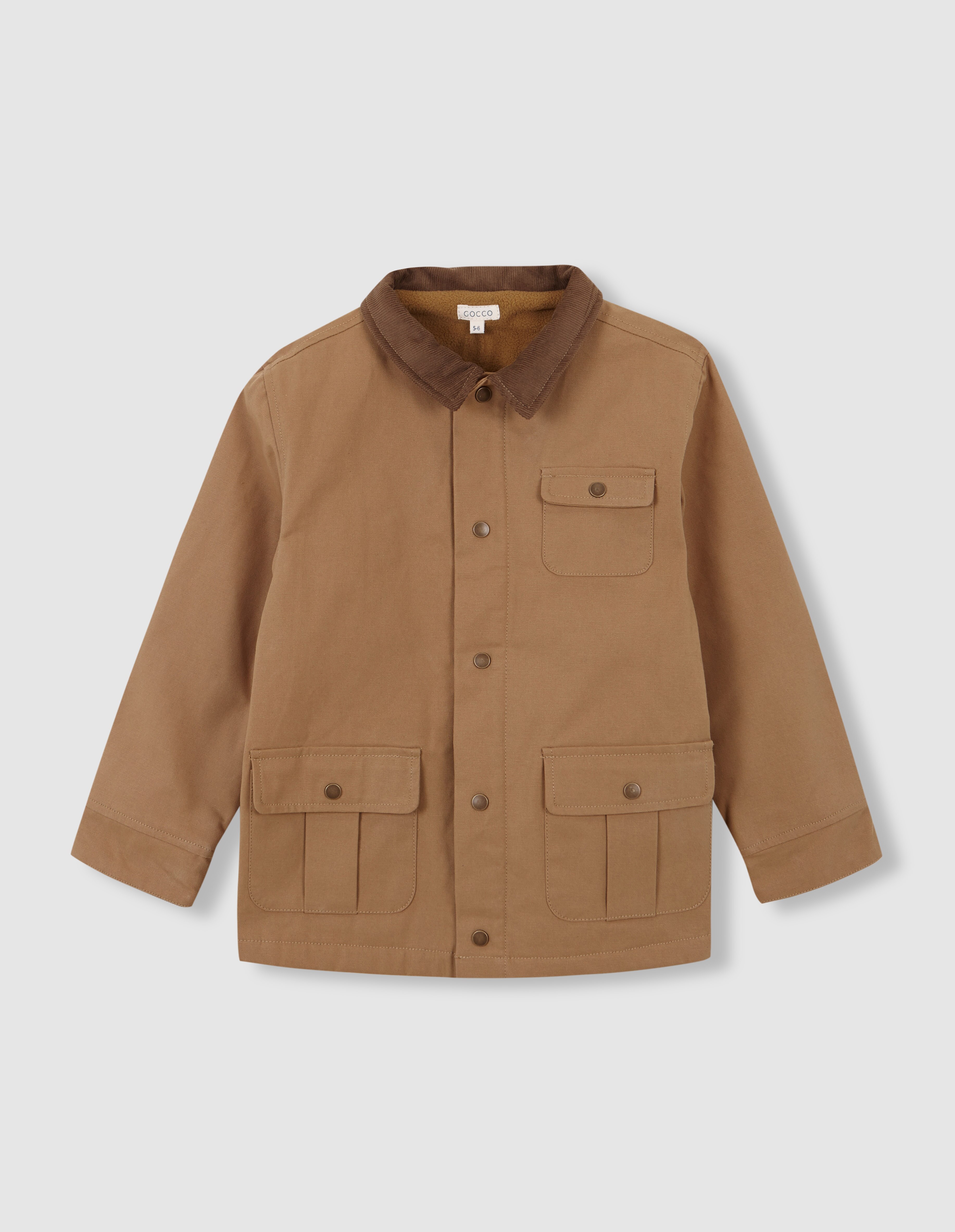 Sobretudo Infantil Encerado Camel-2