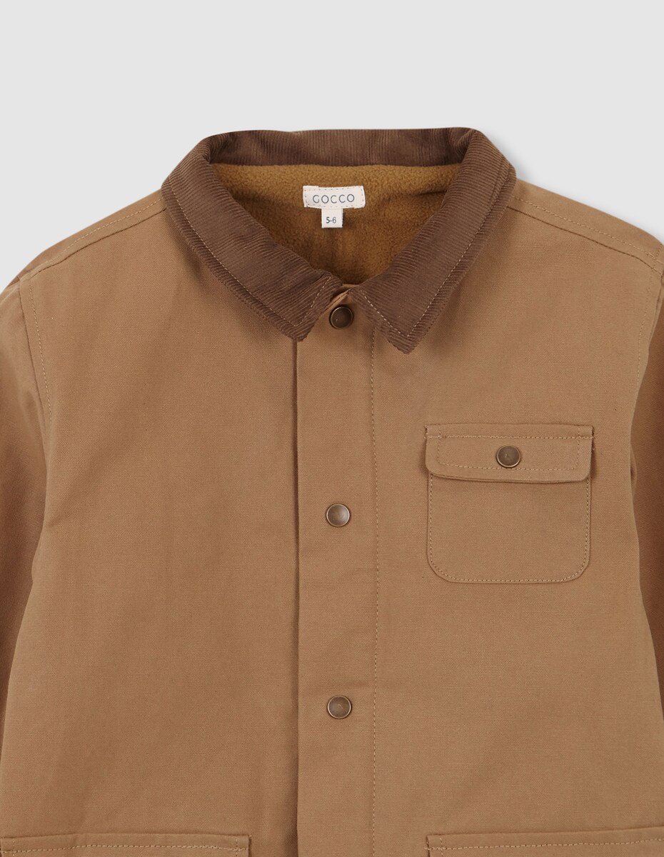 Sobretudo Infantil Encerado Camel-4