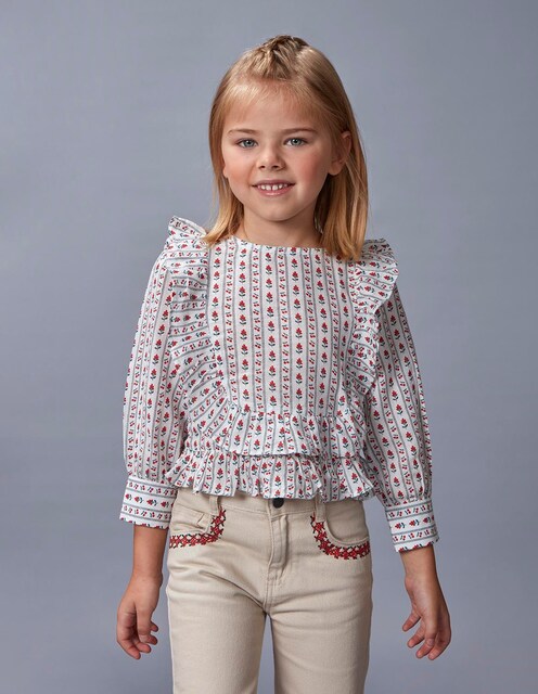 Imagem 0 de Blusa Infantil com Folhos