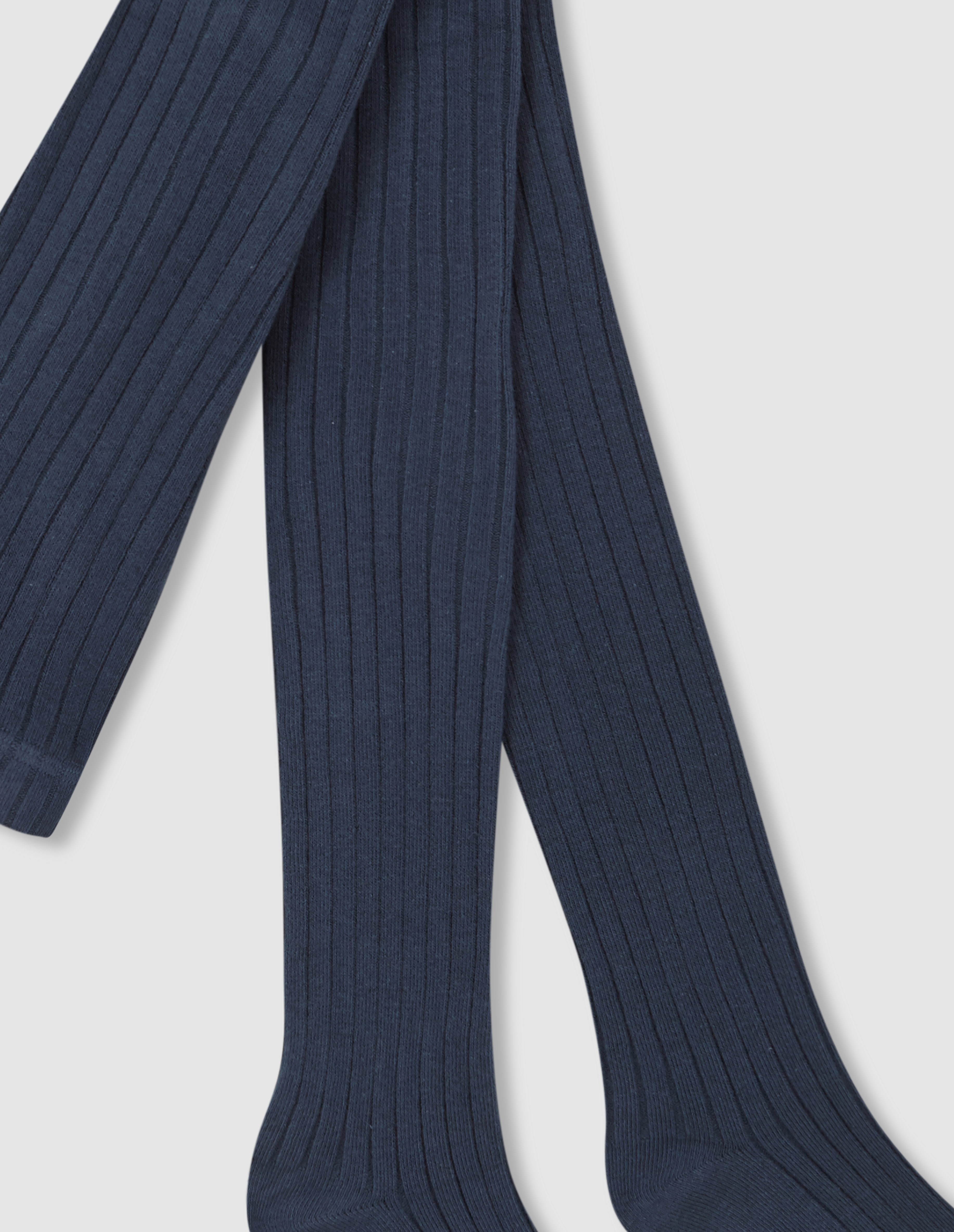 Collants Básicos de Canelado Verde-escuro-2