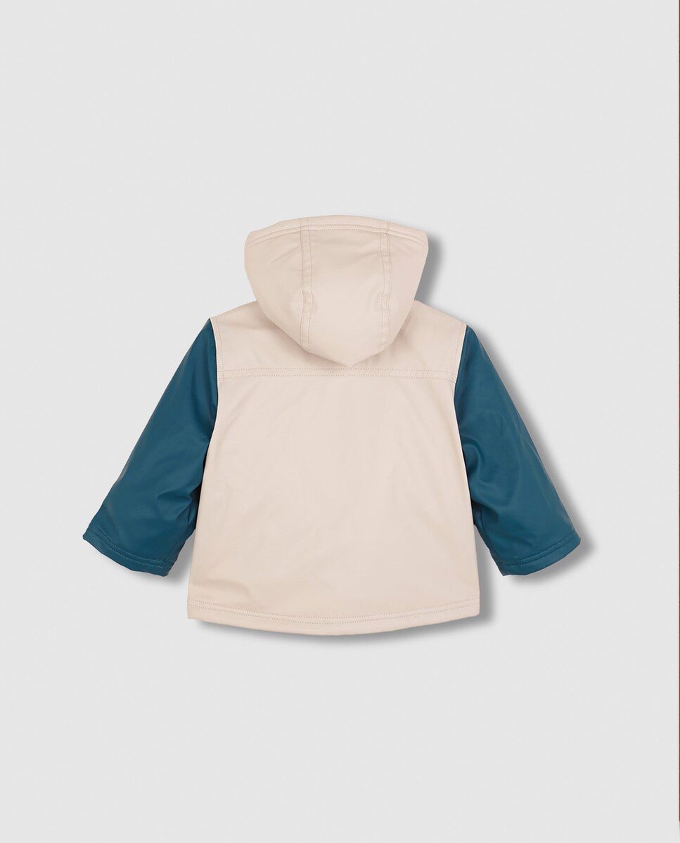 Impermeável para Bebé Tricolor com Bolsos Pedra-3