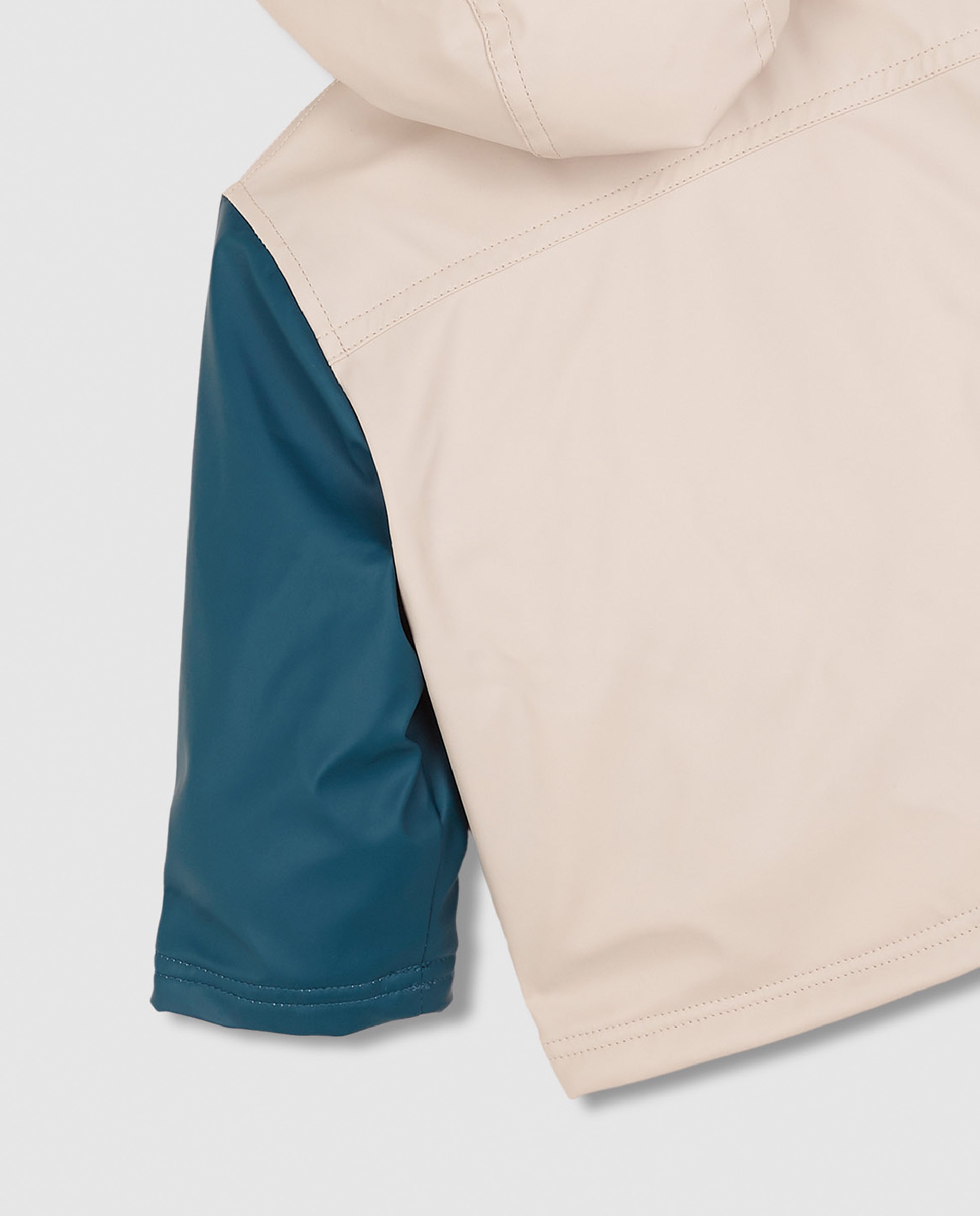 Impermeável para Bebé Tricolor com Bolsos Pedra-5