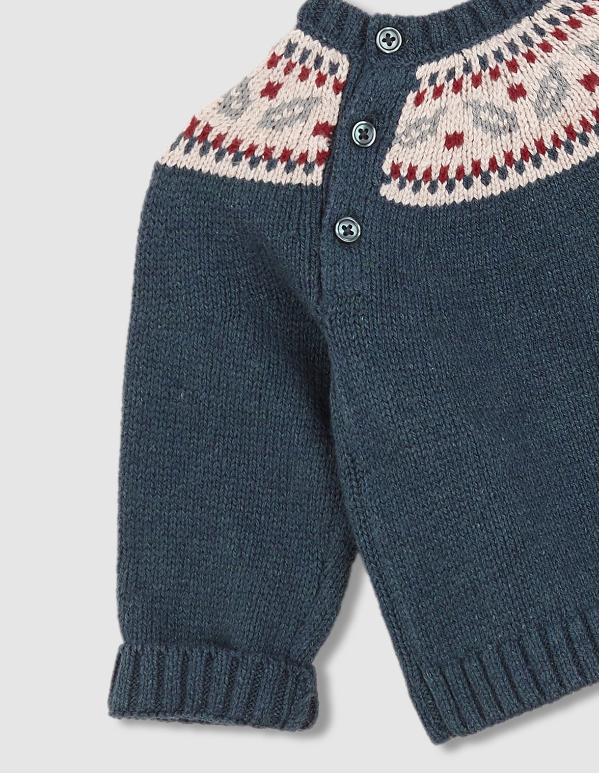 Camisola para Bebé com Greca Azul-4